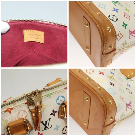 LOUIS VUITTON Monogram Multicolor Alma Hand Bag White - Picture 13 of 16